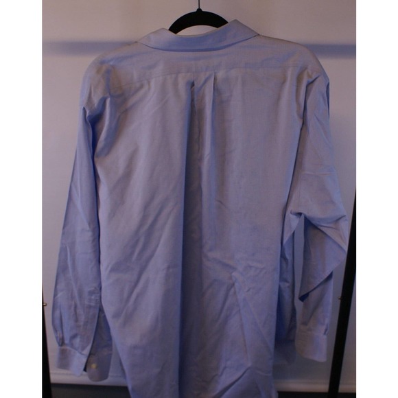 Brooks Brother Dress Shirt Men's 17.5-36 Blue 100% Cotton Traditional Fit Pocket - Picture 2 of 6